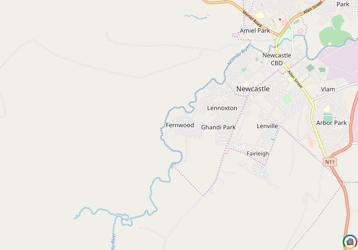 Map location of Fernwood